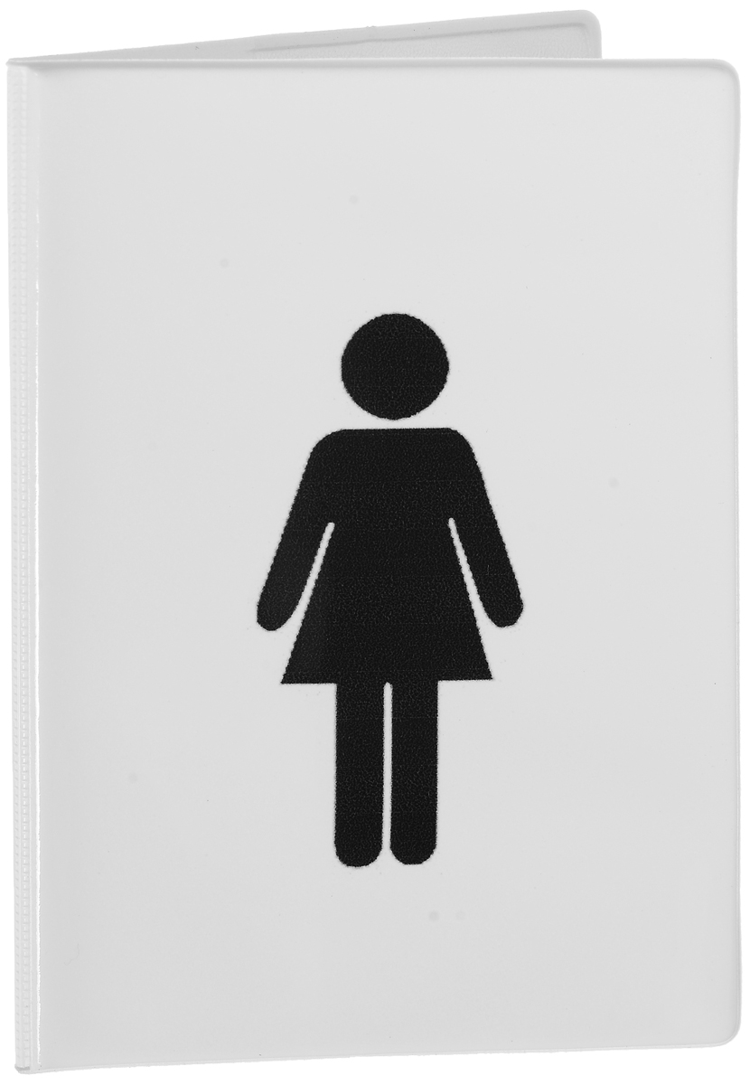 фото Обложка для паспорта женская Эврика "Для девочек", цвет: белый, черный. 92581