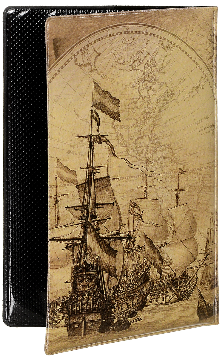 фото Обложка для паспорта мужская Эврика "Моряк", цвет: песочный, коричневый. 96071
