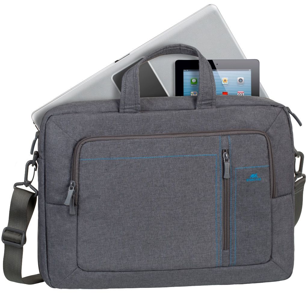 RIVACASE 7590, Grey сумка-трансформер для ноутбука 16