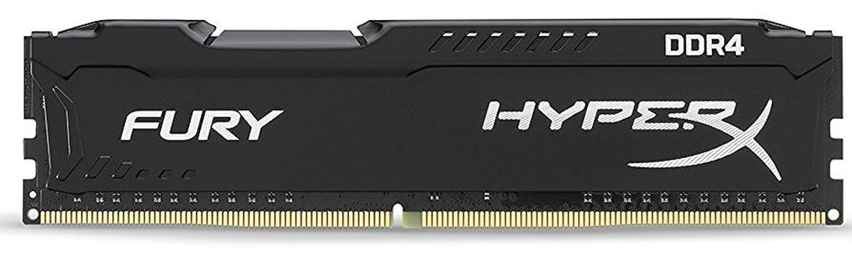 фото Kingston HyperX Fury DDR4 DIMM 16GB (2х8GB) 2400МГц комплект модулей оперативной памяти (HX424C15FB2K2/16)