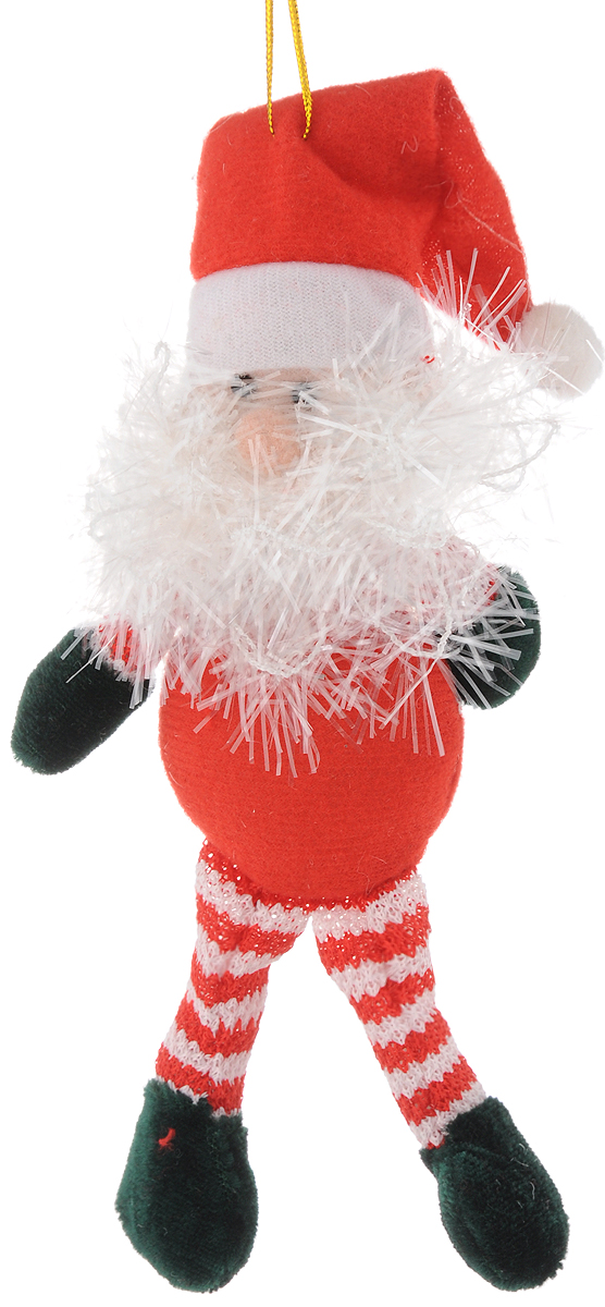фото Украшение новогоднее подвесное Феникс-Презент "Дед мороз полосатый", 20 x 10 см