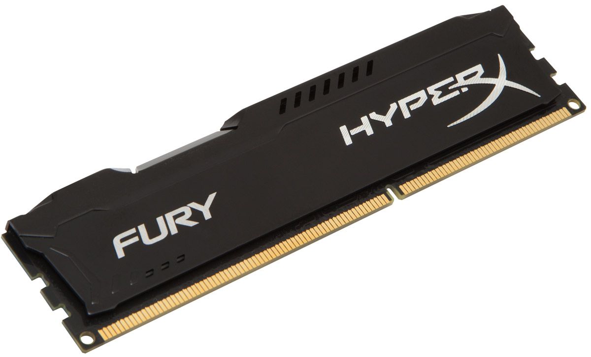 фото Модуль оперативной памяти Kingston HyperX Fury DDR3 4GB 1600 МГц, Black (HX316C10FB/4)