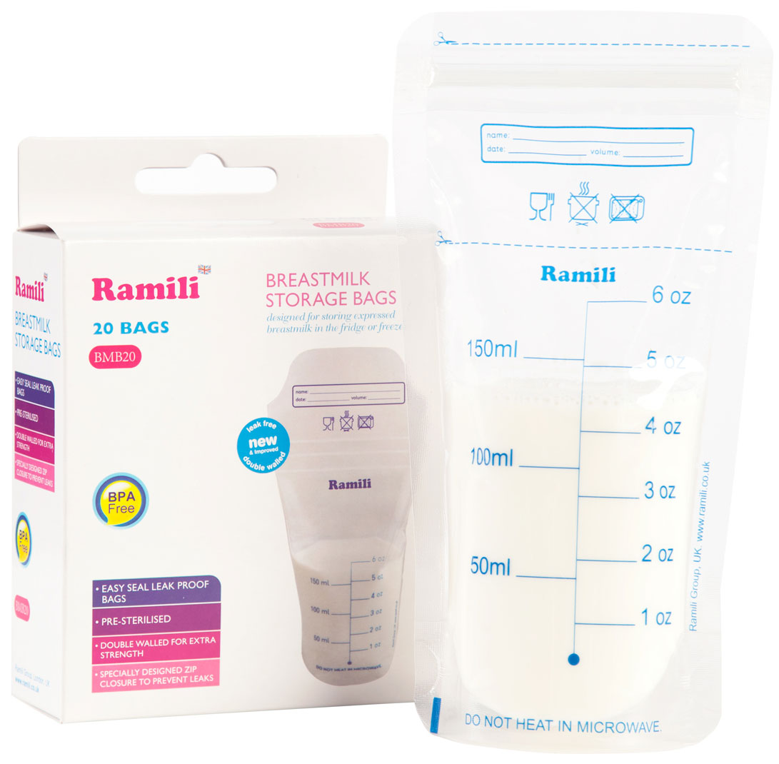 Ramili Пакеты для сбора и хранения грудного молока Breastmilk Bags