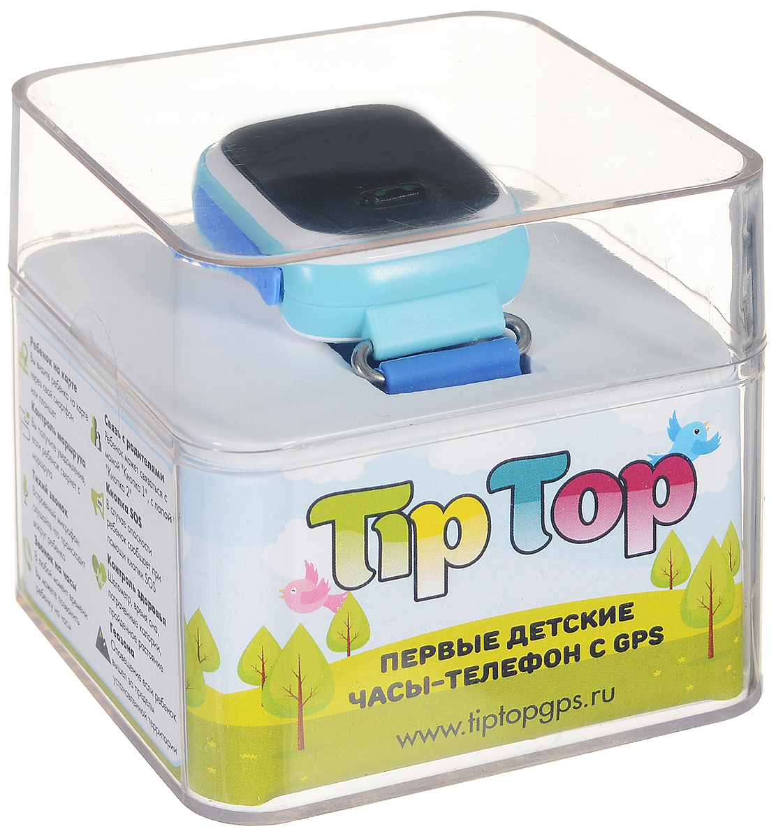 фото Детские умные часы-телефон TipTop 60Ц, голубой