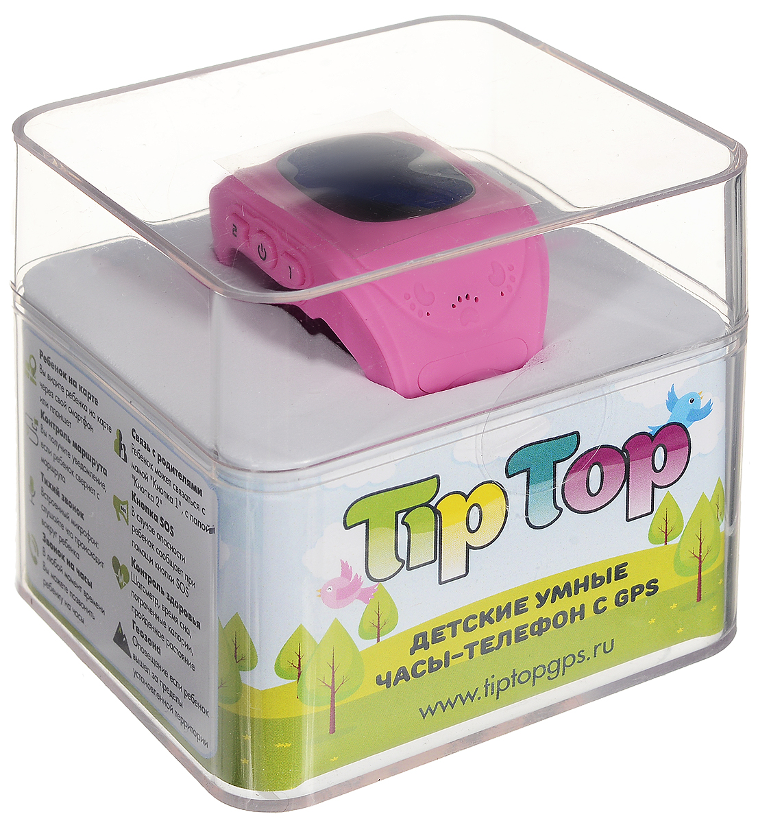 фото Детские часы-телефон TipTop 50ЧБ, розовый