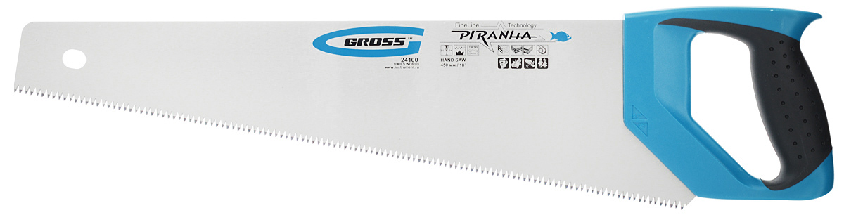 Чертеж 10 14 tpi зубы Ножовка Gross по дереву 7-8 TPI, зуб - 3D, каленый зуб, 2-х комп. рук-ка Для дер