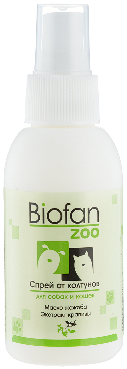 Характеристики Спрей от колтунов для собак и кошек "Biofan Zoo", 100 мл ...