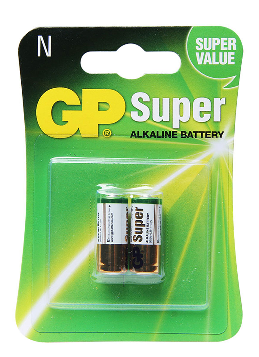фото Батарейка алкалиновая "GP Batteries", тип 910А (LR01), 2 шт