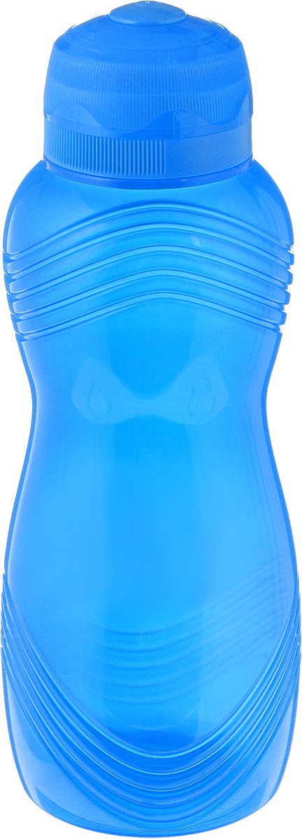 фото Бутылка для воды Sistema "Wave", цвет: синий, 600 мл