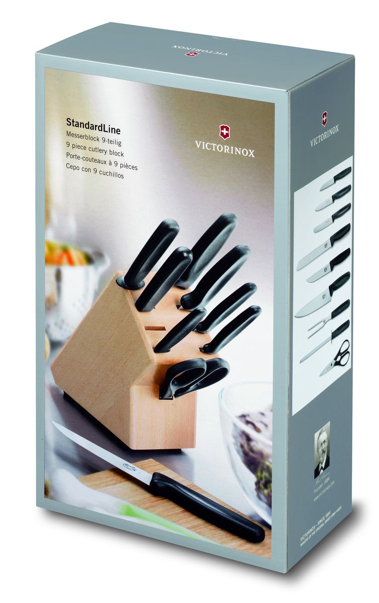 фото Набор ножей "Victorinox", на подставке, 10 предметов
