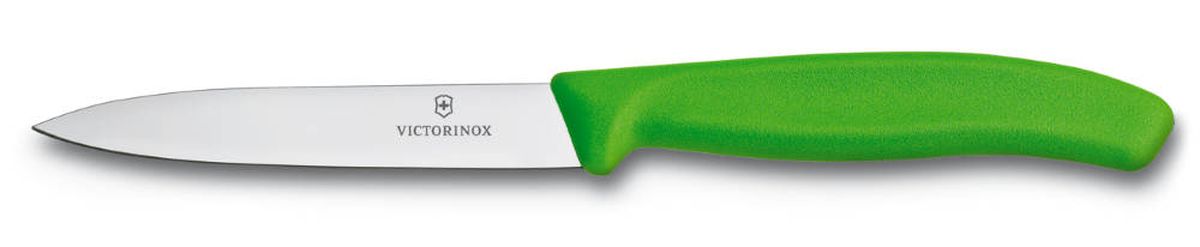 фото Нож для овощей Victorinox "SwissClassic", цвет: зеленый, длина лезвия 10 см