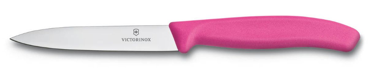 фото Нож для овощей Victorinox "SwissClassic", цвет: розовый, длина лезвия 10 см
