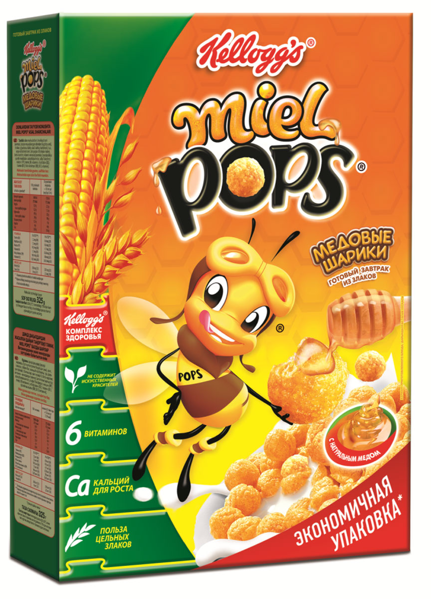 Миле попс. Хлопья miel Pops. Kellogg's miel Pops. Сухой завтрак. Готовый завтрак медовые шарики.