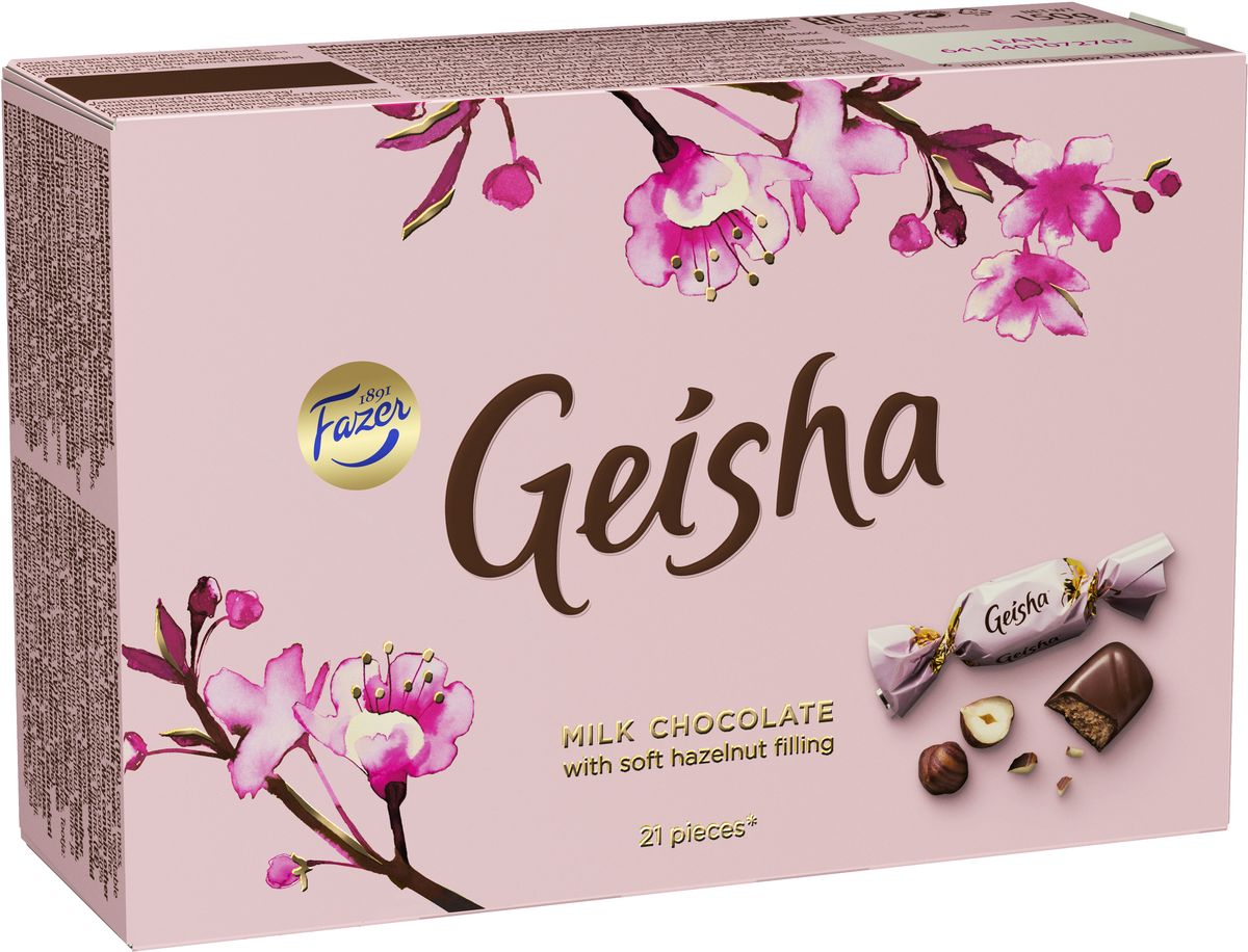 Fazer Geisha Конфеты шоколадные c тертым орехом, 150 г