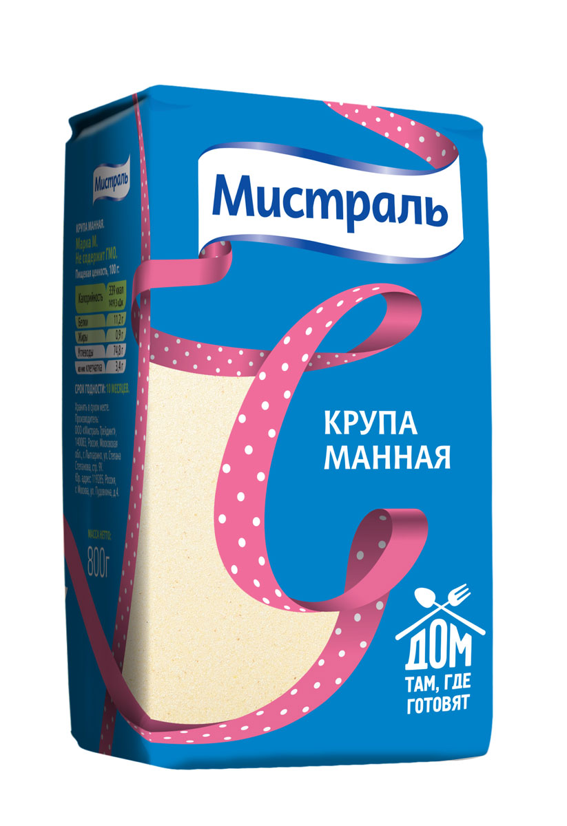 фото Мистраль Крупа манная, 800 г