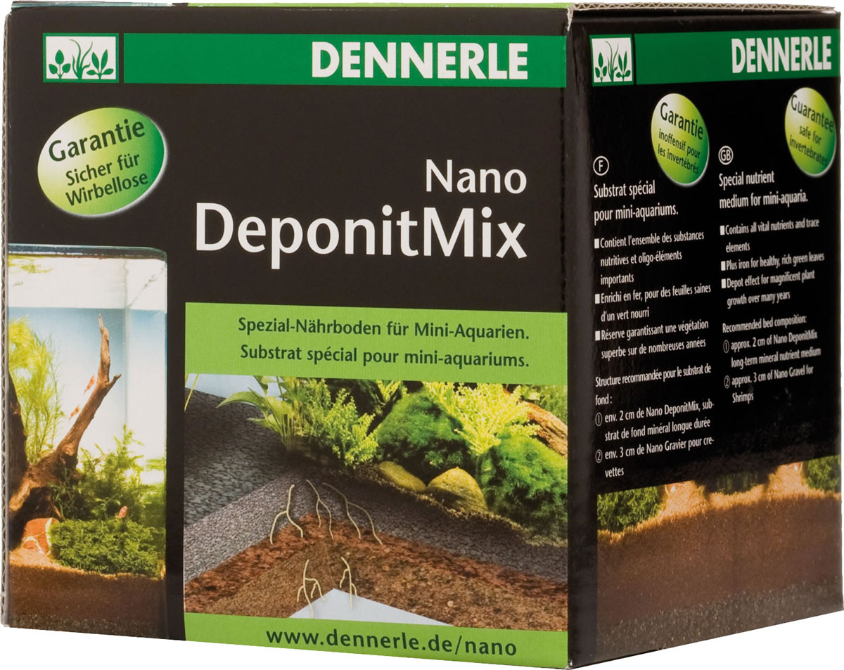 фото Подкормка грунтовая Dennerle "Nano Deponit Mix", для мини-аквариумов, готовая смесь, 1 кг