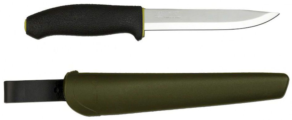 фото Нож туристический Morakniv "748 MG", цвет: черный, зеленый, стальной, длина лезвия 14,8 см