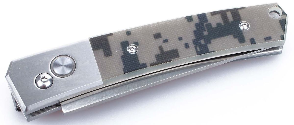 фото Нож туристический "Ganzo", цвет: камуфляж, стальной, длина лезвия 8 см. G7361