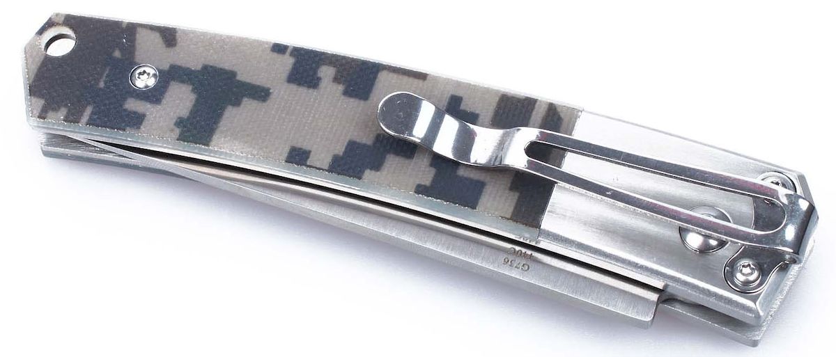 фото Нож туристический "Ganzo", цвет: камуфляж, стальной, длина лезвия 8 см. G7361