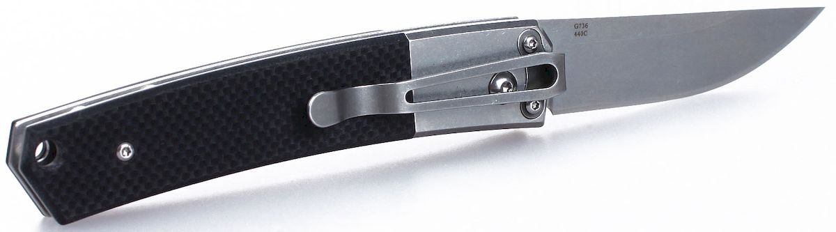 фото Нож туристический "Ganzo", цвет: черный, стальной, длина лезвия 8 см. G7362