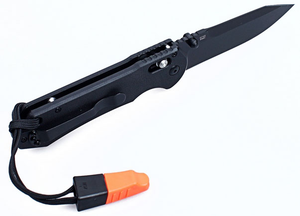 фото Нож туристический "Ganzo", цвет: черный, длина лезвия 9 см. G7453-BK-WS