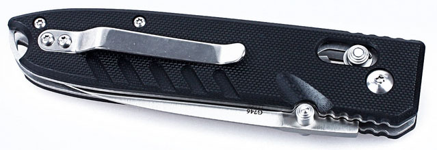 фото Нож туристический "Ganzo", цвет: черный, стальной, длина лезвия 8,5 см. G746-1