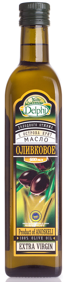 Оливковое масло E.V. с острова Крит DELPHI 0,5л Греция