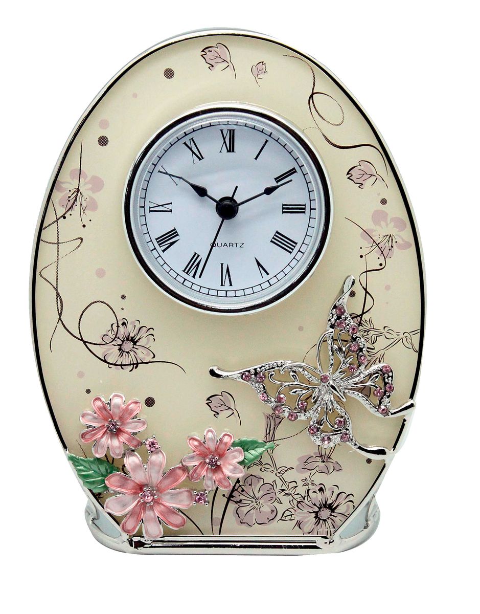 фото Часы настольные Jardin d'Ete "Сиреневые сны", 16,2 х 12,5 см