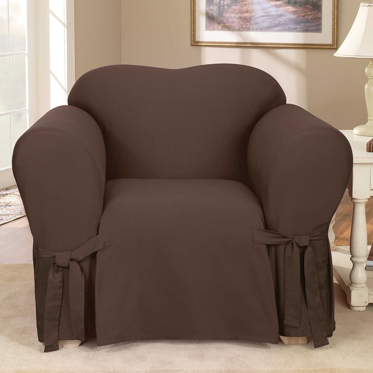 фото Чехол на кресло Медежда "Брайтон", цвет: шоколадный
