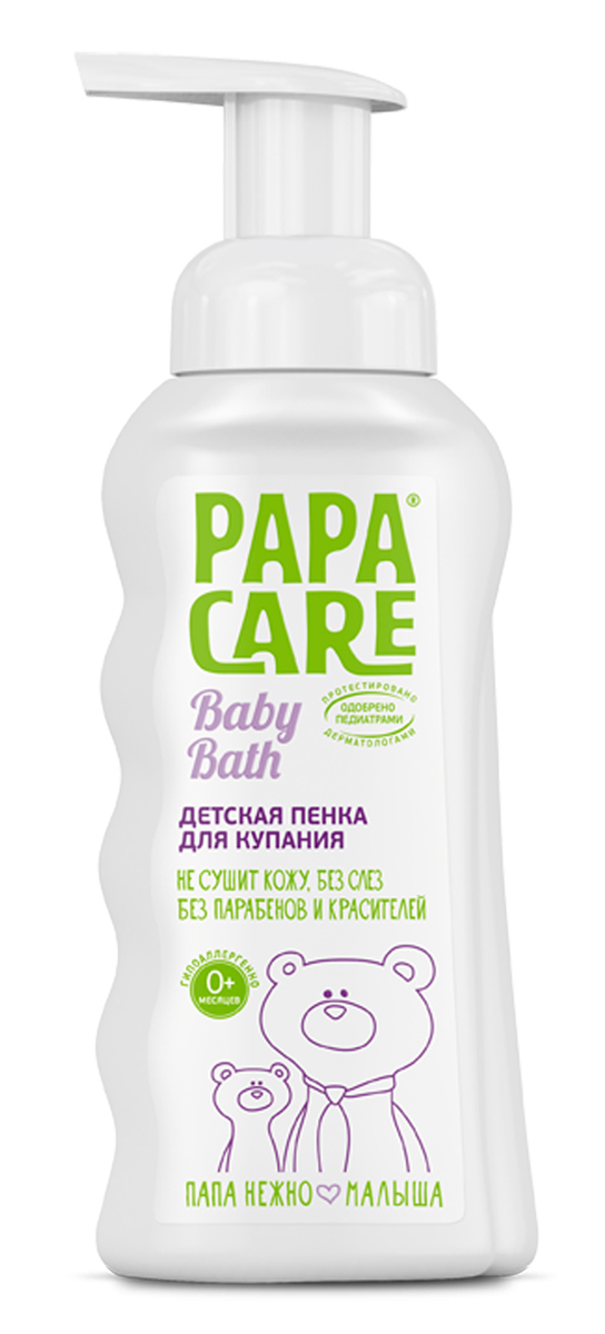 фото Papa Care Детская пенка для купания с помпой 250 мл