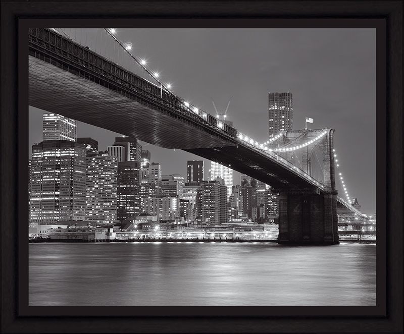 фото Картина Postermarket "Бруклинский мост и панорама Нью-Йорка", 40 х 50 см Постермаркет / postermarket