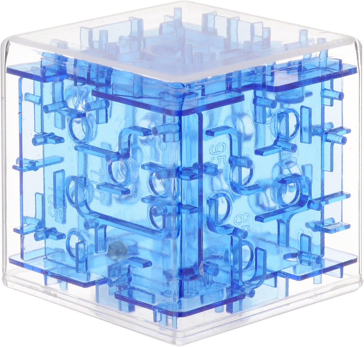 фото Эврика Головоломка-лабиринт Куб цвет синий