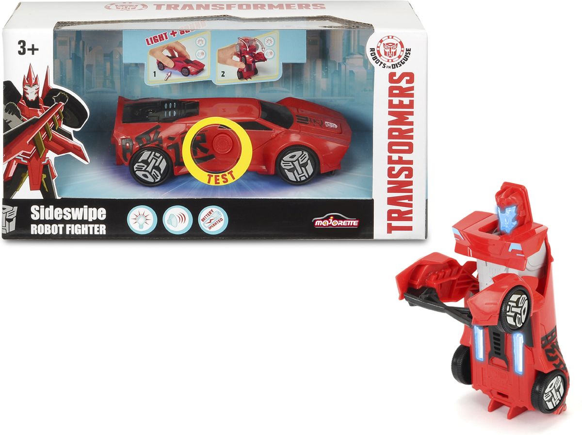 фото Dickie Toys Машинка-трансформер Sideswipe