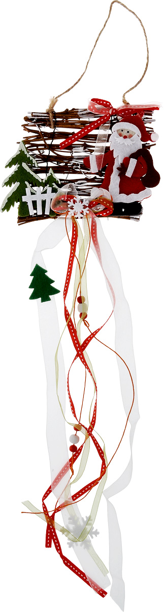 фото Украшение новогоднее подвесное House & Holder "Дед Мороз", длина 65 см