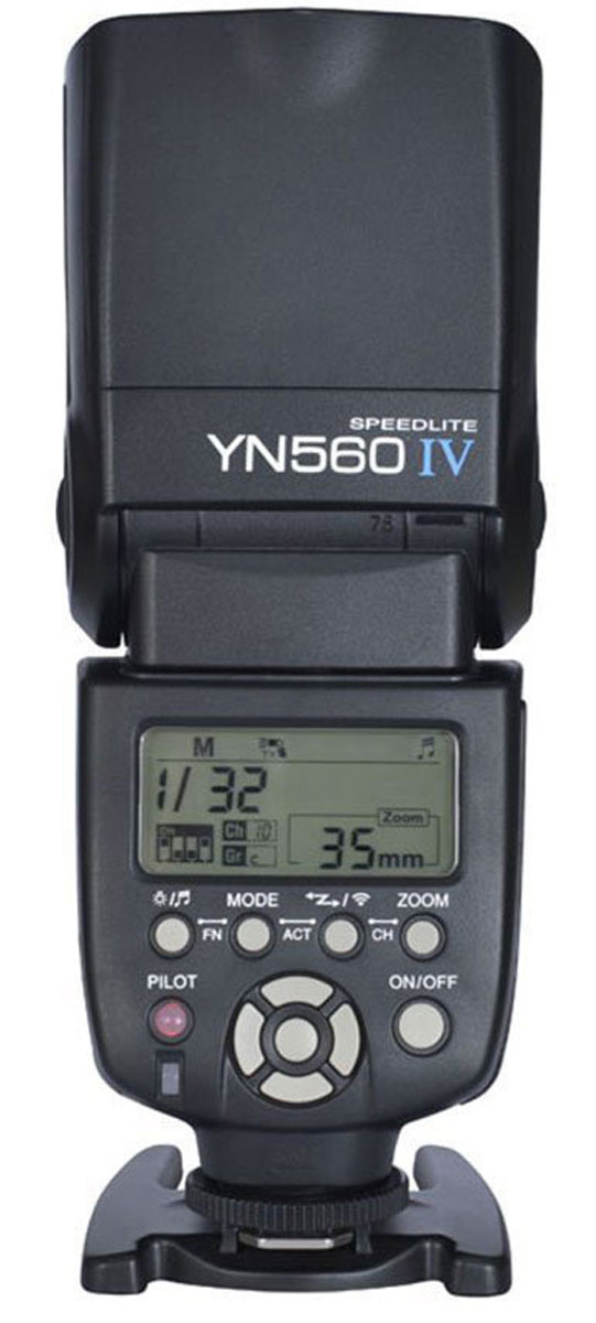 фото Вспышка YongNuo Speedlite YN-560IV со встроенным радиосинхронизатором для Canon, Nikon, Pentax, Olympus, Sony