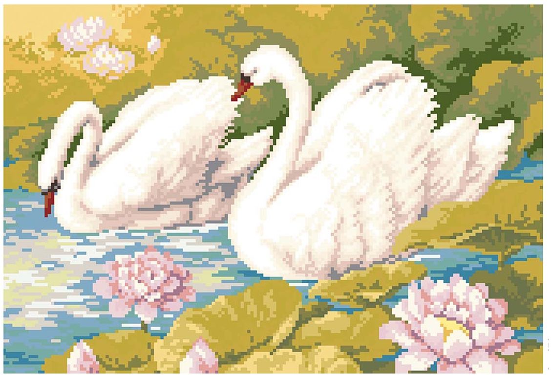 Схемы больших картин. Вышивка лебеди. Вышивка крестиком лебеди. Вышивание крестиком лебеди. Вышивка крестом лебеди на озере.