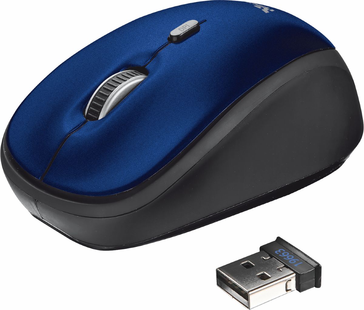 фото Trust Yvi Wireless Mouse, Black Blue мышь