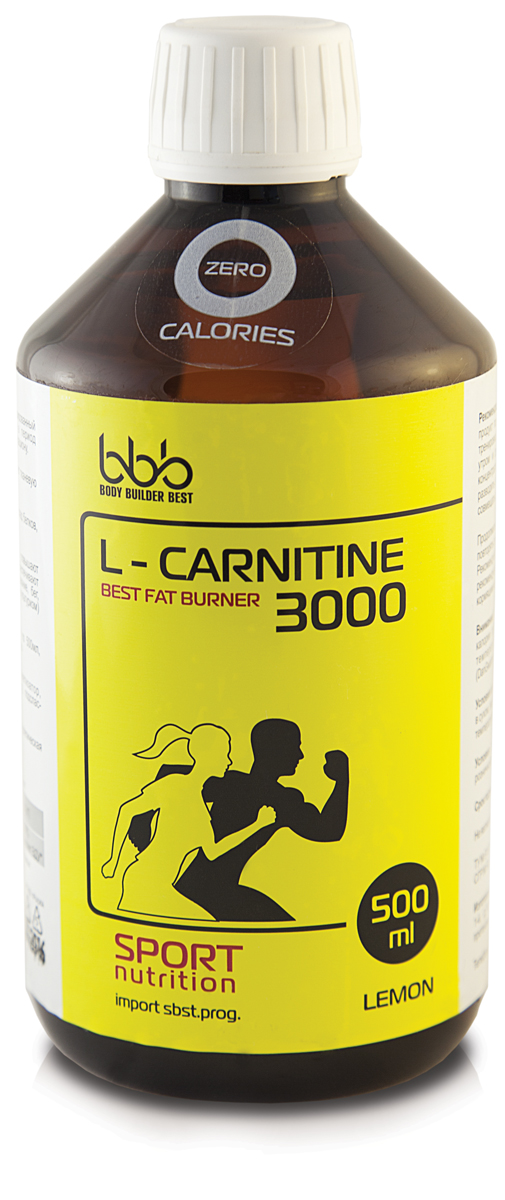фото Карнитин bbb "L-Carnitine 3000", лимон, 500 мл Bbb (body builder best)
