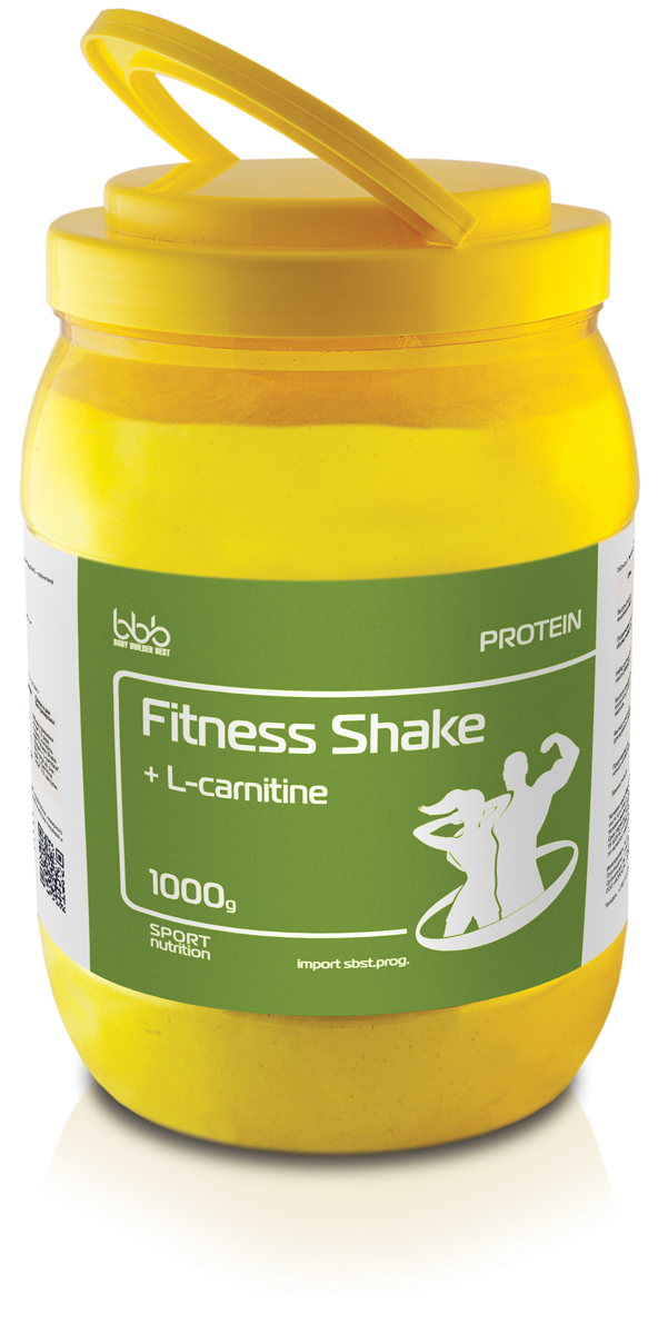 фото Протеин bbb "Fitness Shake + l-carnitine", клубника, 1 кг Bbb (body builder best)