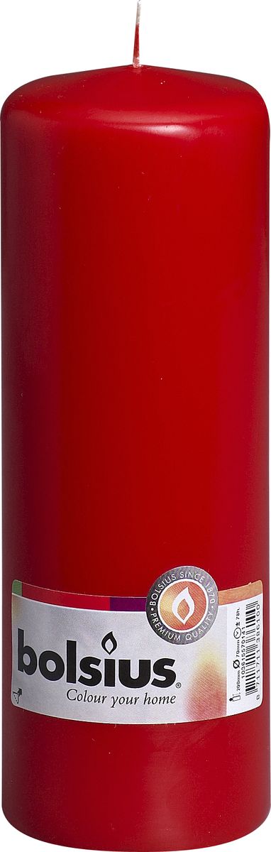фото Свеча "Bolsius", цвет: красный, высота 20 см