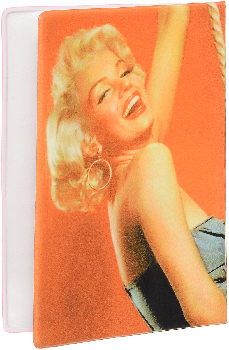 фото Обложка для паспорта Эврика "Мерлин Монро", цвет: оранжевый. 92603