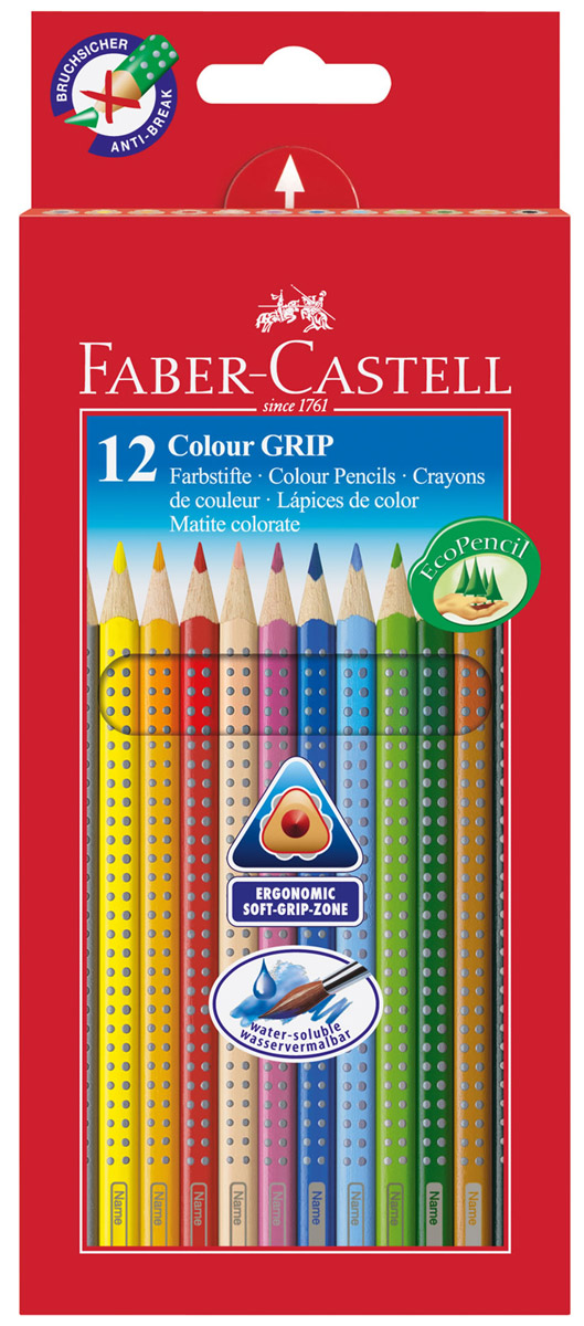 фото Faber-Castell Набор цветных карандашей Grip 12 шт