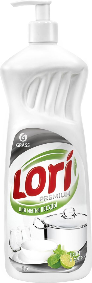 фото Средство для мытья посуды Grass "Lori Premium", лайм и мята, 1000 мл