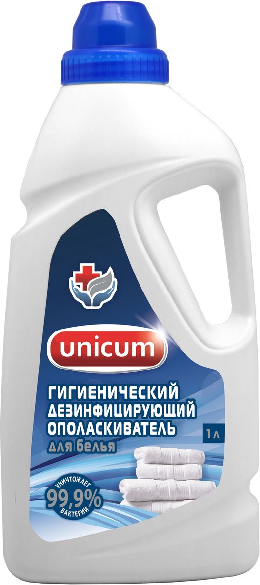 фото Кондиционер-ополаскиватель для белья "Unicum", гигиенический, дезинфицирующий, 1 л
