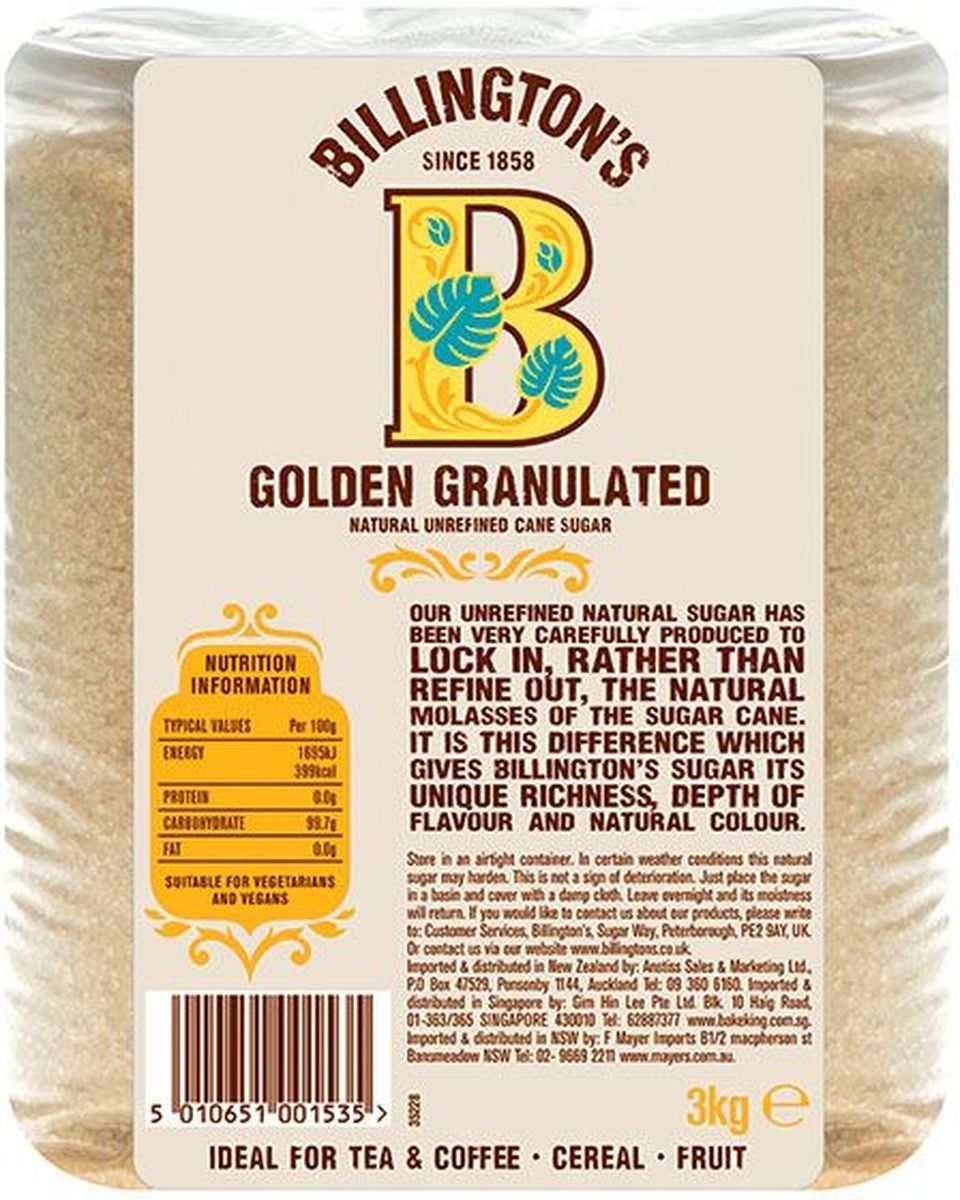 фото Billington's Golden Granulated сахар нерафинированный, 3 кг