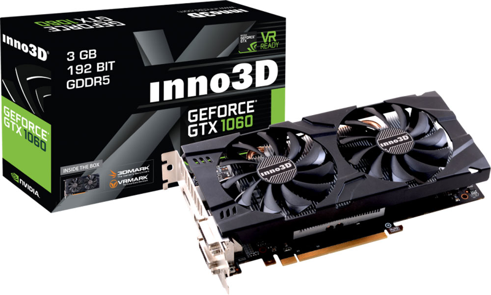 фото Видеокарта Inno3D GeForce GTX 1060 Twin X2 3GB