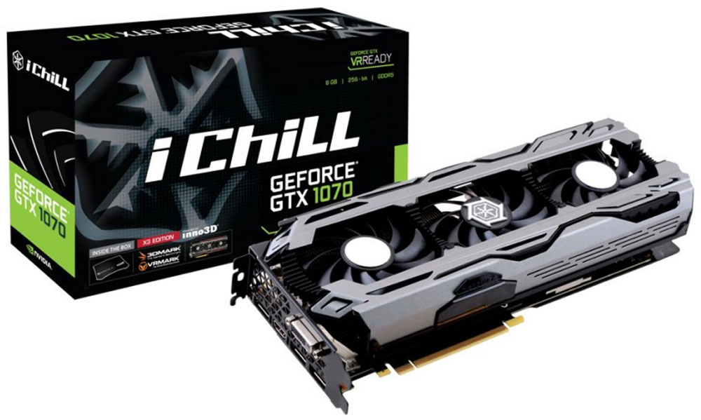 фото Видеокарта Inno3D GeForce GTX 1070 iChill X3 8GB