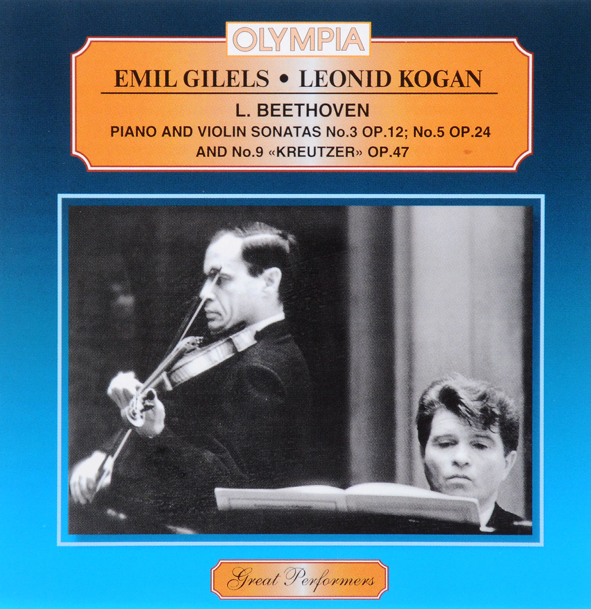 Emil Gilels, Leonid Cogan, L.Beethoven. Piano and Sonatas 3, 5, 9