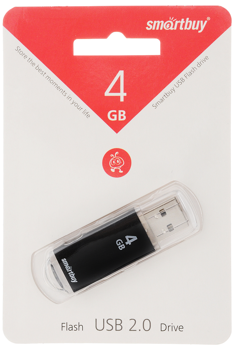 фото SmartBuy V-Cut 4GB, Black USB-накопитель