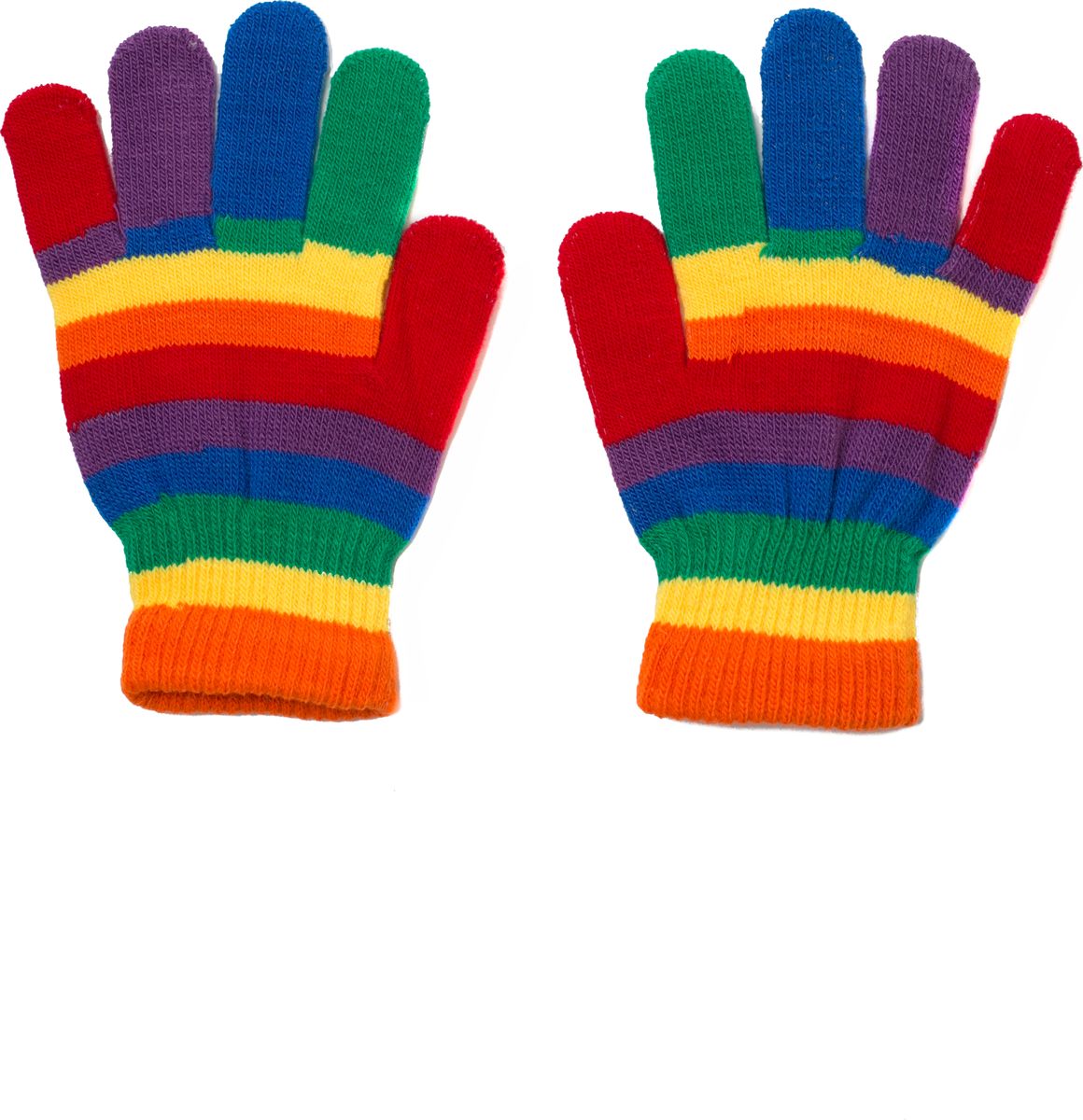 Перчатки на белом фоне для детей